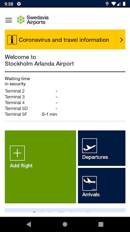 Swedavia Airports screenshot 1
