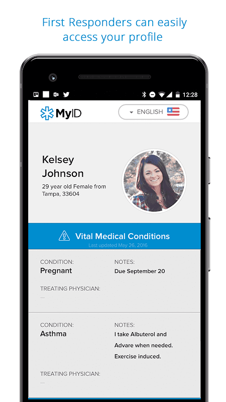 MyID – Medical ID Profile screenshot 1