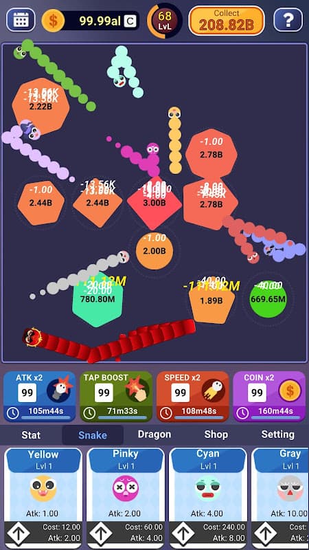 Idle Snakes - io games screenshot 4