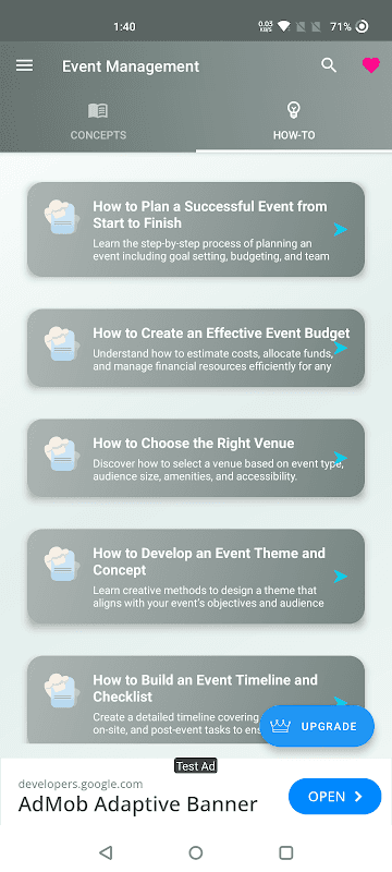 Event Management screenshot 2