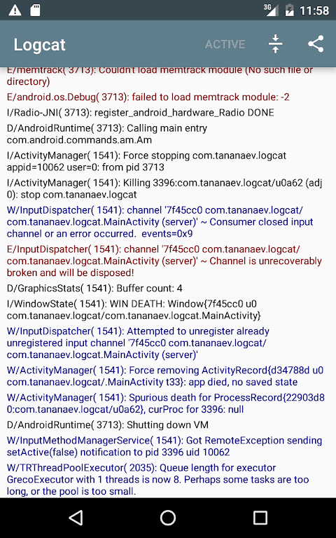 Logcat [NO ROOT] screenshot 2