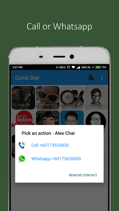 Quick Dial screenshot 2