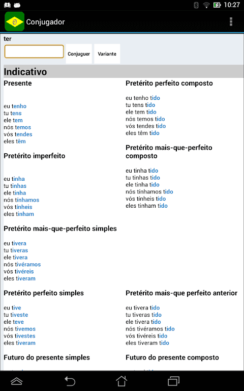 O Conjugador screenshot 5