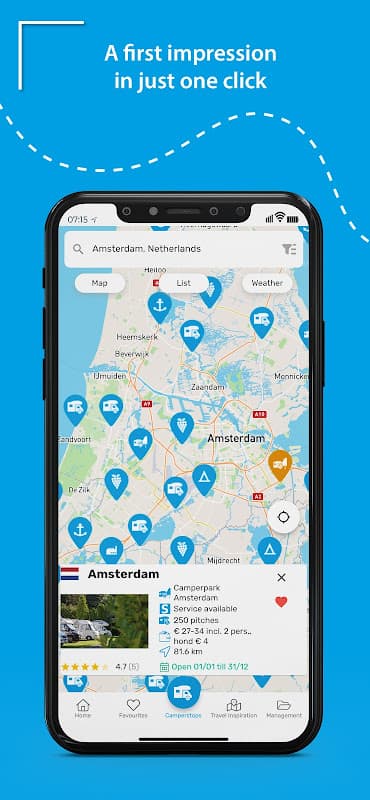 Camperstop-App Motorhome stops screenshot 3