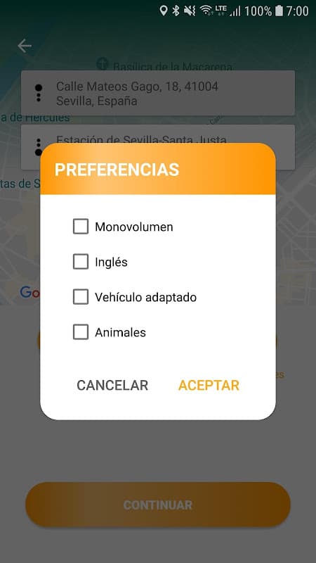 1Taxi! - Pide y reserva taxis screenshot 3