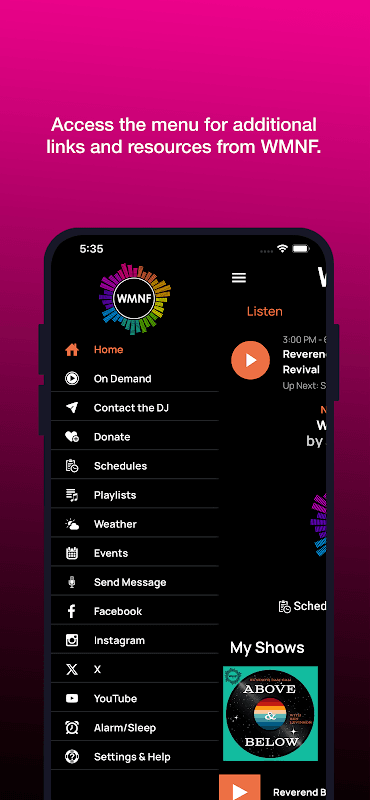 WMNF Player screenshot 6