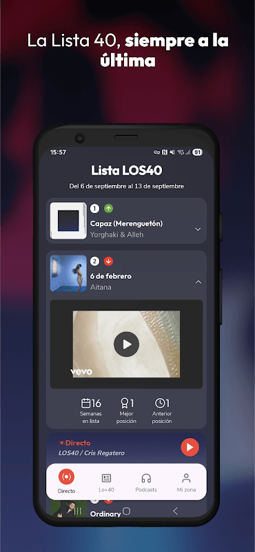 LOS40 Radio screenshot 4