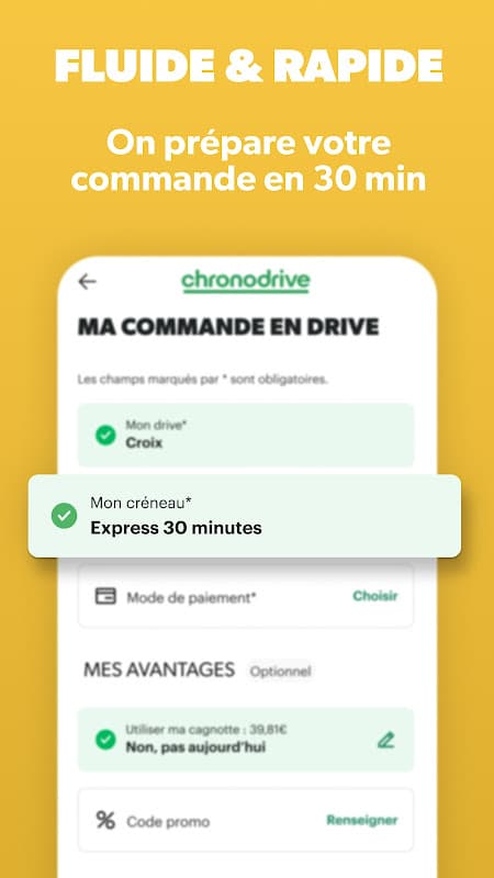 Chronodrive : courses en ligne screenshot 3