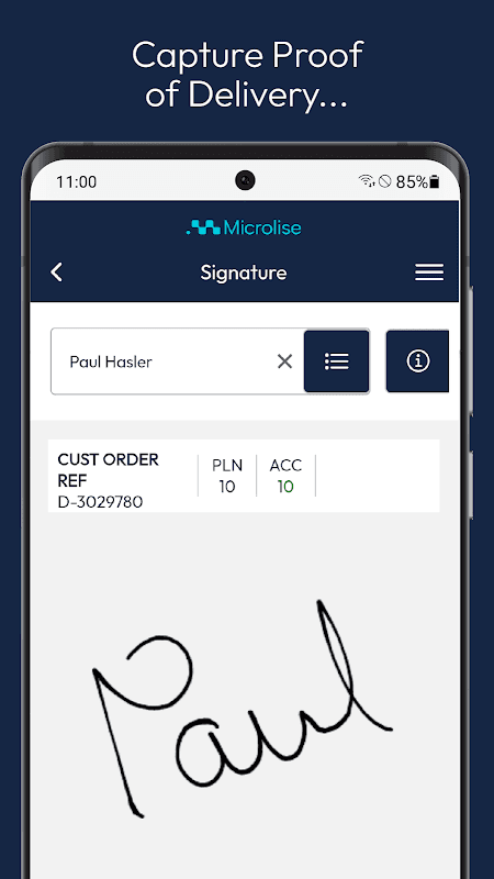 Microlise SmartPOD screenshot 6