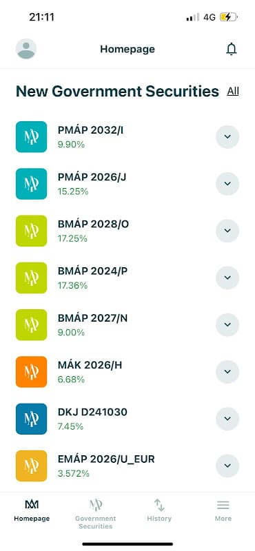 MobilKincstár screenshot 2