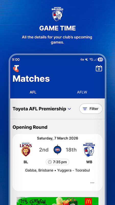 Western Bulldogs Official App screenshot 4