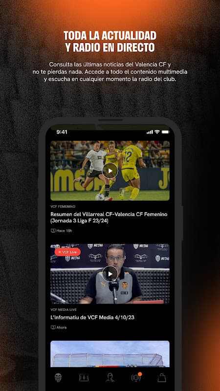 Valencia CF - Official App screenshot 2