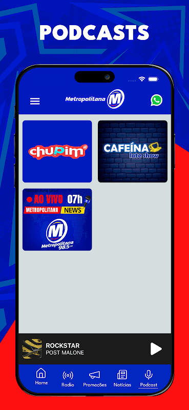Metropolitana FM - 98,5 - SP screenshot 5