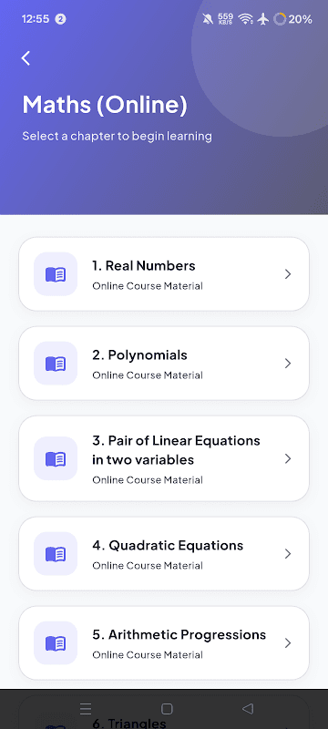NCERT Solutions Class 10 Maths in English offline screenshot 3