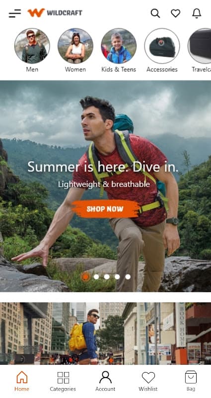 Wildcraft Online Shopping App screenshot 1