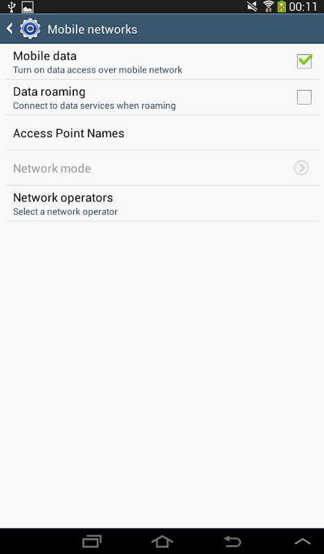 Set Mobile Data screenshot 6