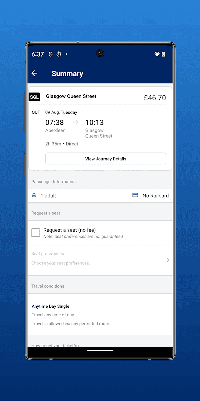 ScotRail Train Times & Tickets screenshot 3
