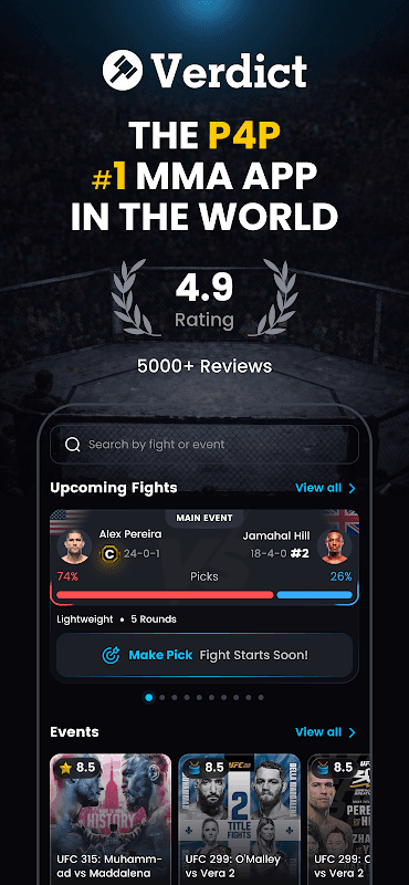 Verdict MMA Picks & Scoring screenshot 1