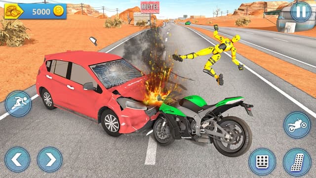 Ragdoll Bike Smash Fall Crash screenshot 5