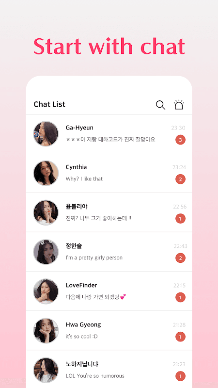 HoneyBaby - Let's talk and date with Korean screenshot 5