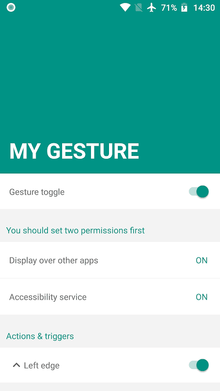 My Gesture Navigation gestures screenshot 1