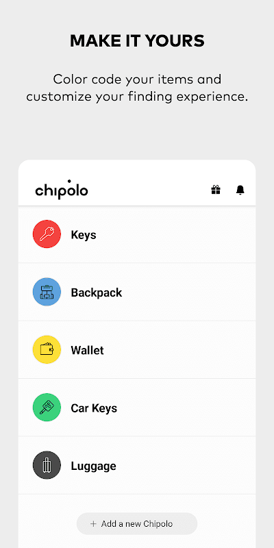 Chipolo screenshot 2