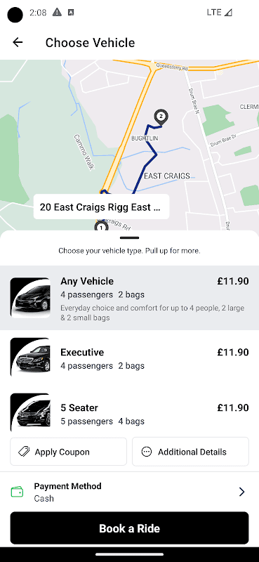 City Cabs (Edinburgh) Ltd Taxi Service screenshot 4