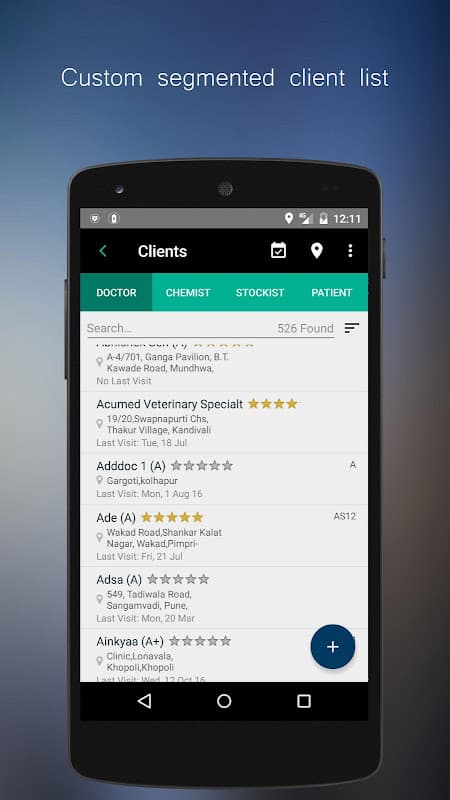 Prx Sales force automation screenshot 2