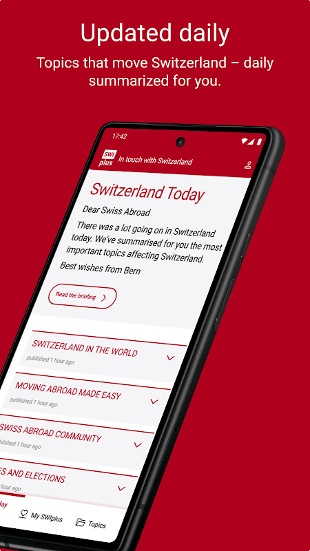 SWI plus - Das Briefing aus der Schweiz screenshot 2