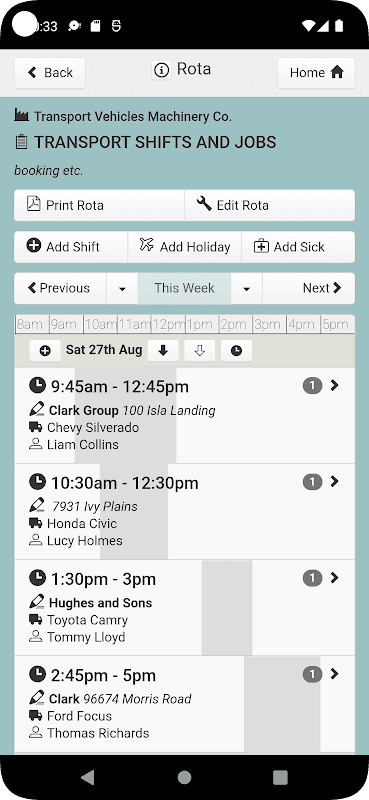 Rotaville - Work Rota Planning screenshot 6