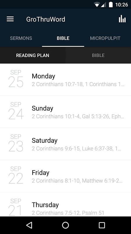Growing through God's Word screenshot 2