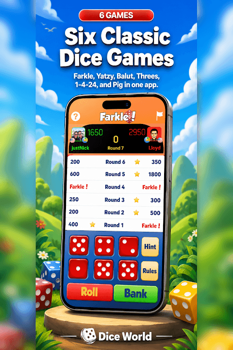 Dice World - 6 Games in One! screenshot 1