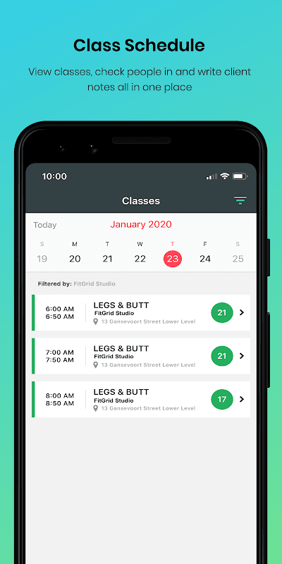 FitGrid Pro: For Instructors screenshot 2