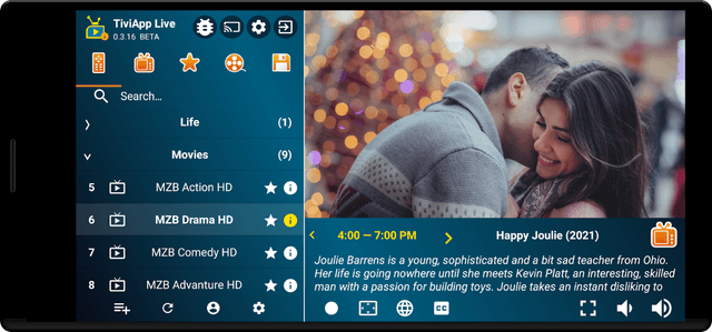 TiviApp Live TV Player screenshot 2