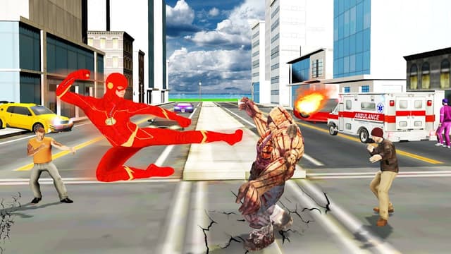Super Speed: Flying Hero Games screenshot 4