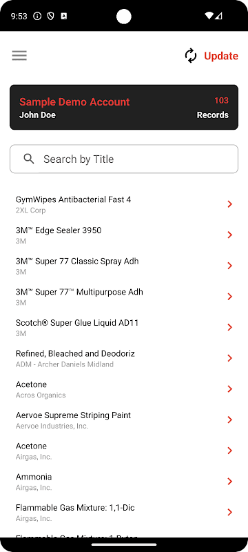 SDS BinderWorks Mobile screenshot 1