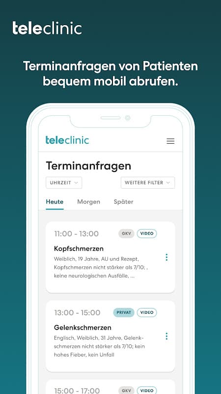 TeleClinic Ärzte screenshot 1