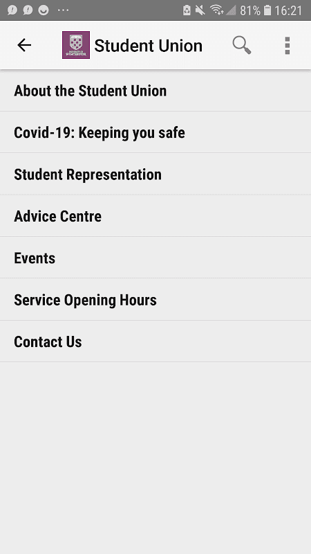 University of Winchester screenshot 3