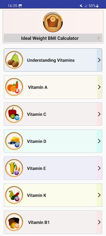 Vitamin rich Foods & Diets screenshot 1