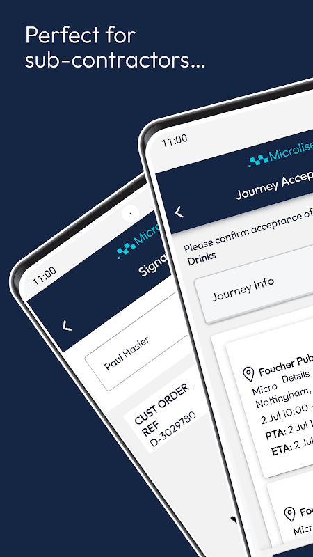 Microlise SmartPOD screenshot 2