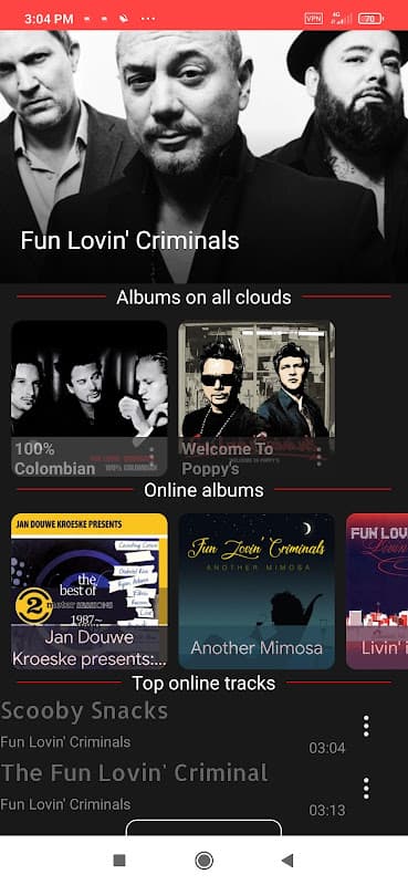 CloudTunes Cloud Stream Player स्क्रीनशॉट 3
