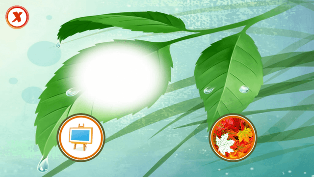 leaf photo frames, effects screenshot 1
