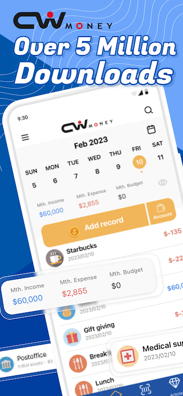 CWMoney Expense Track - Best Financial APP ever! screenshot 1
