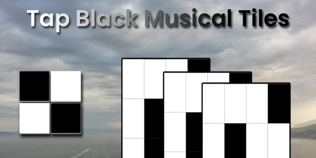 Tap Black Musical Tiles screenshot 1