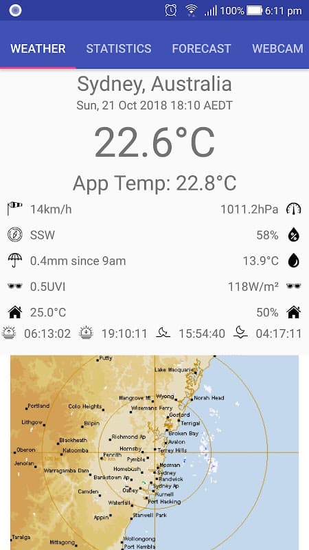 weeWx Weather App screenshot 1