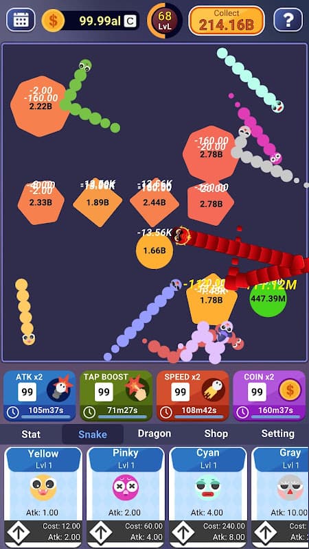 Idle Snakes - io games screenshot 6
