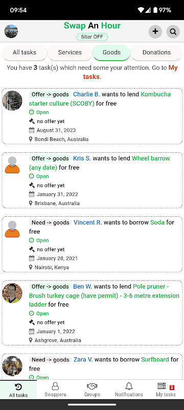 Swap An Hour (SwapAnHour) screenshot 4