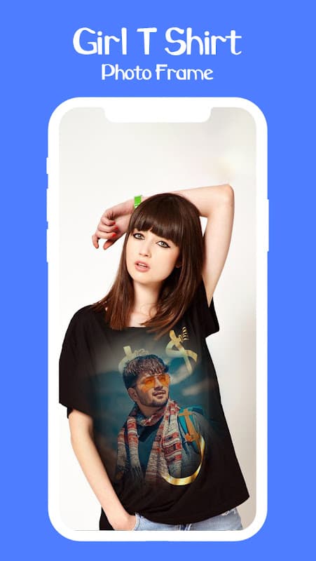 Girl T Shirt Photo Frame screenshot 1