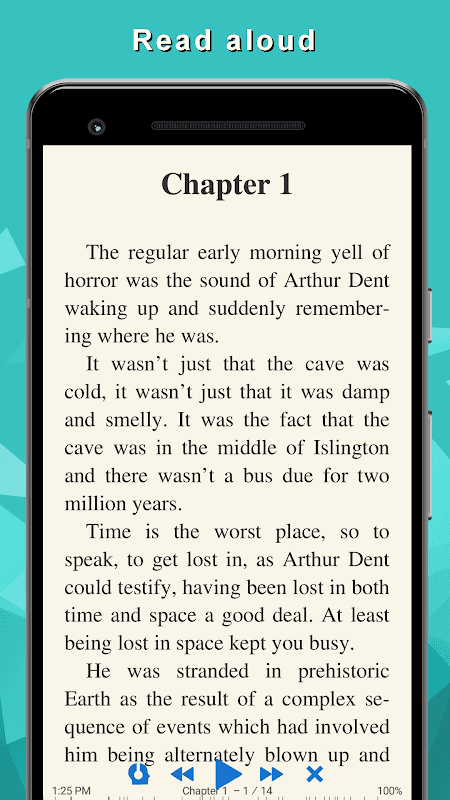 TTS Reader: reads aloud books screenshot 1