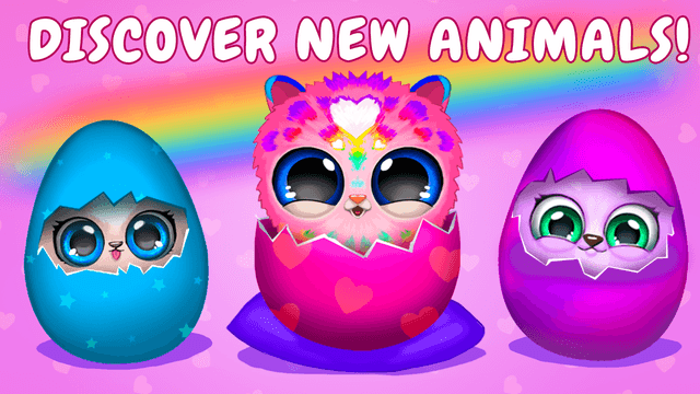 Merge Fluffy Animals Egg games screenshot 2